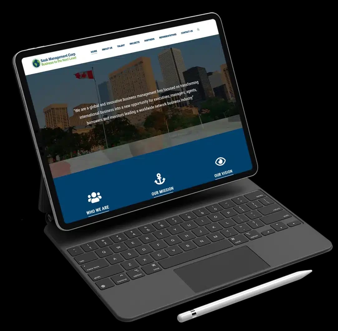 Sask Management Corp laptop preview