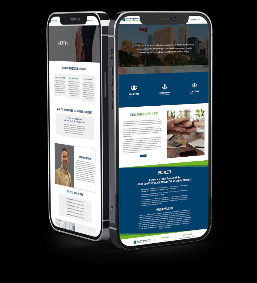 Sask Management Corp mobile preview