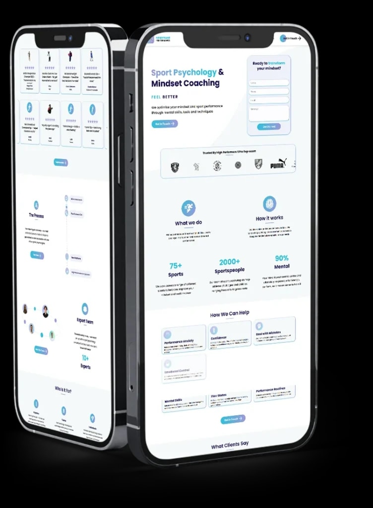Mindframe Performance mobile preview