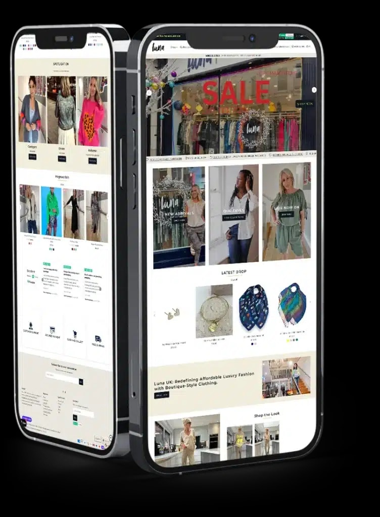 Luna Boutiques mobile preview