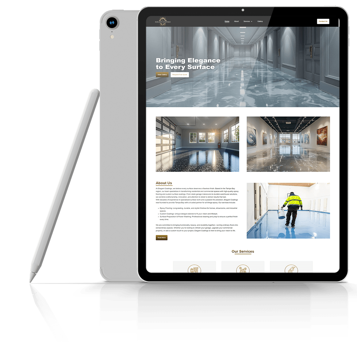 Elegant Coatings tablet preview
