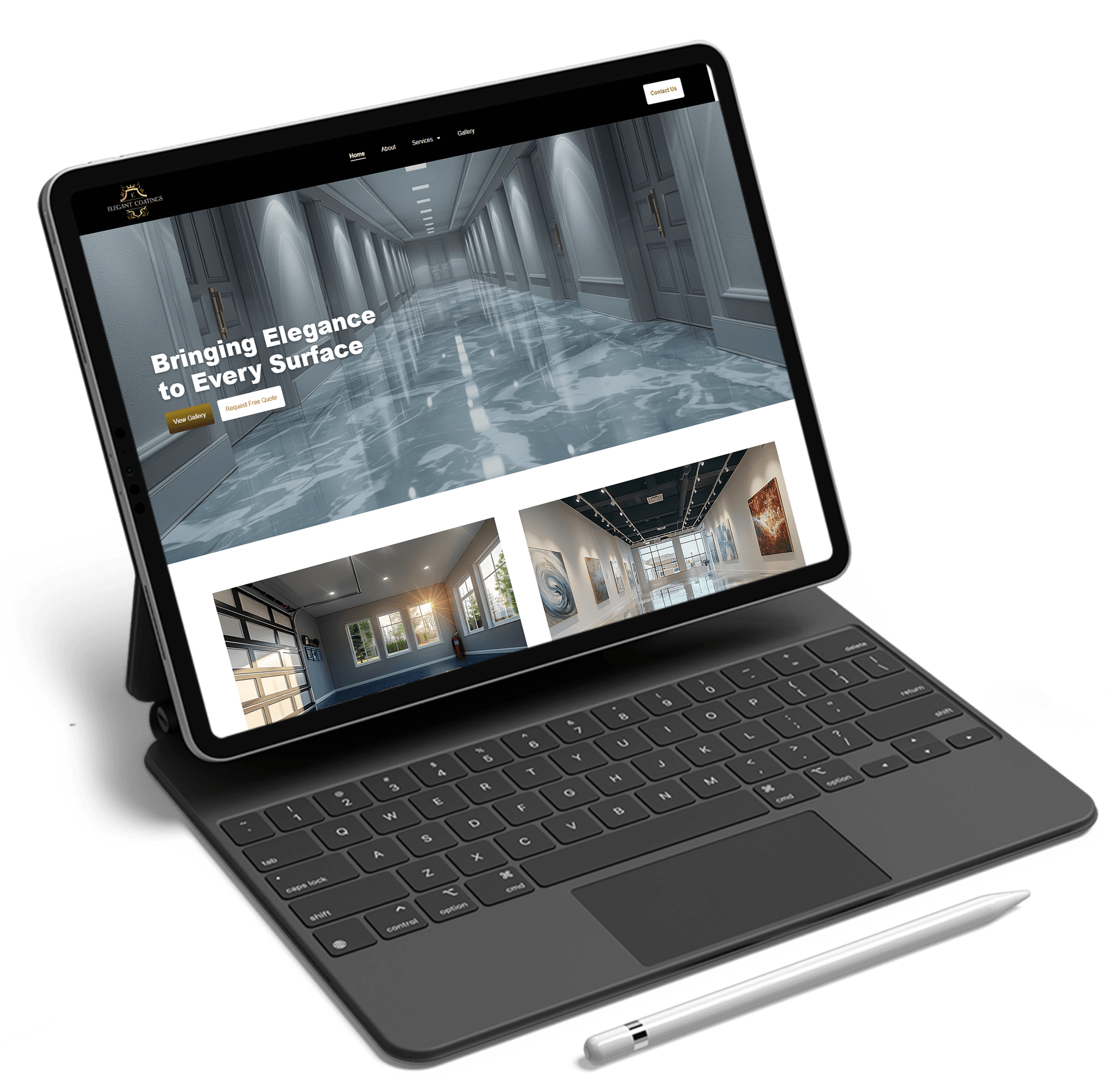 Elegant Coatings laptop preview