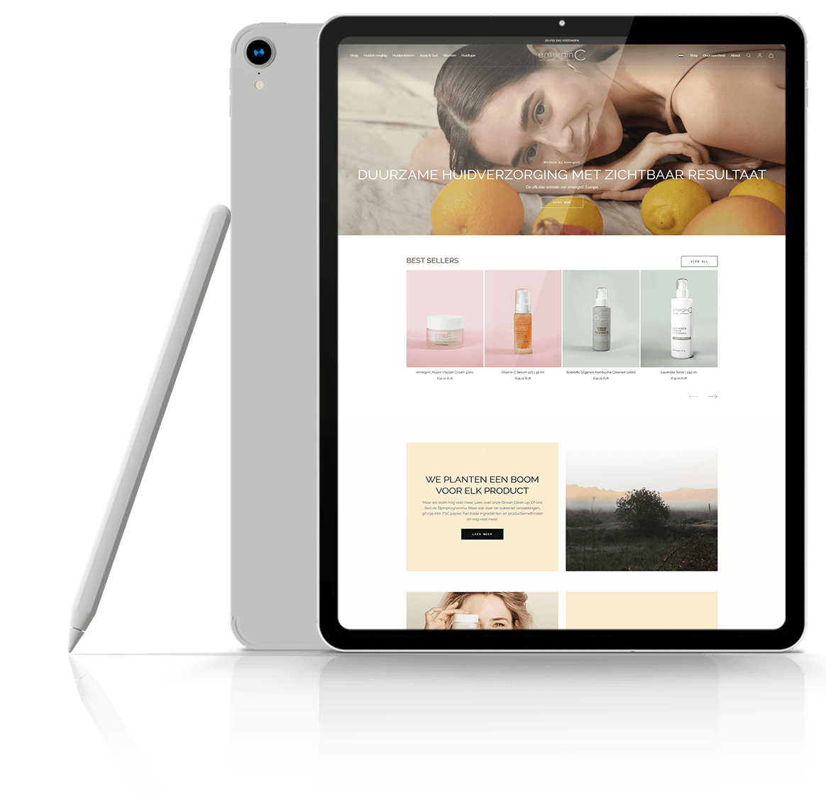 Indigo Cosmetics tablet preview