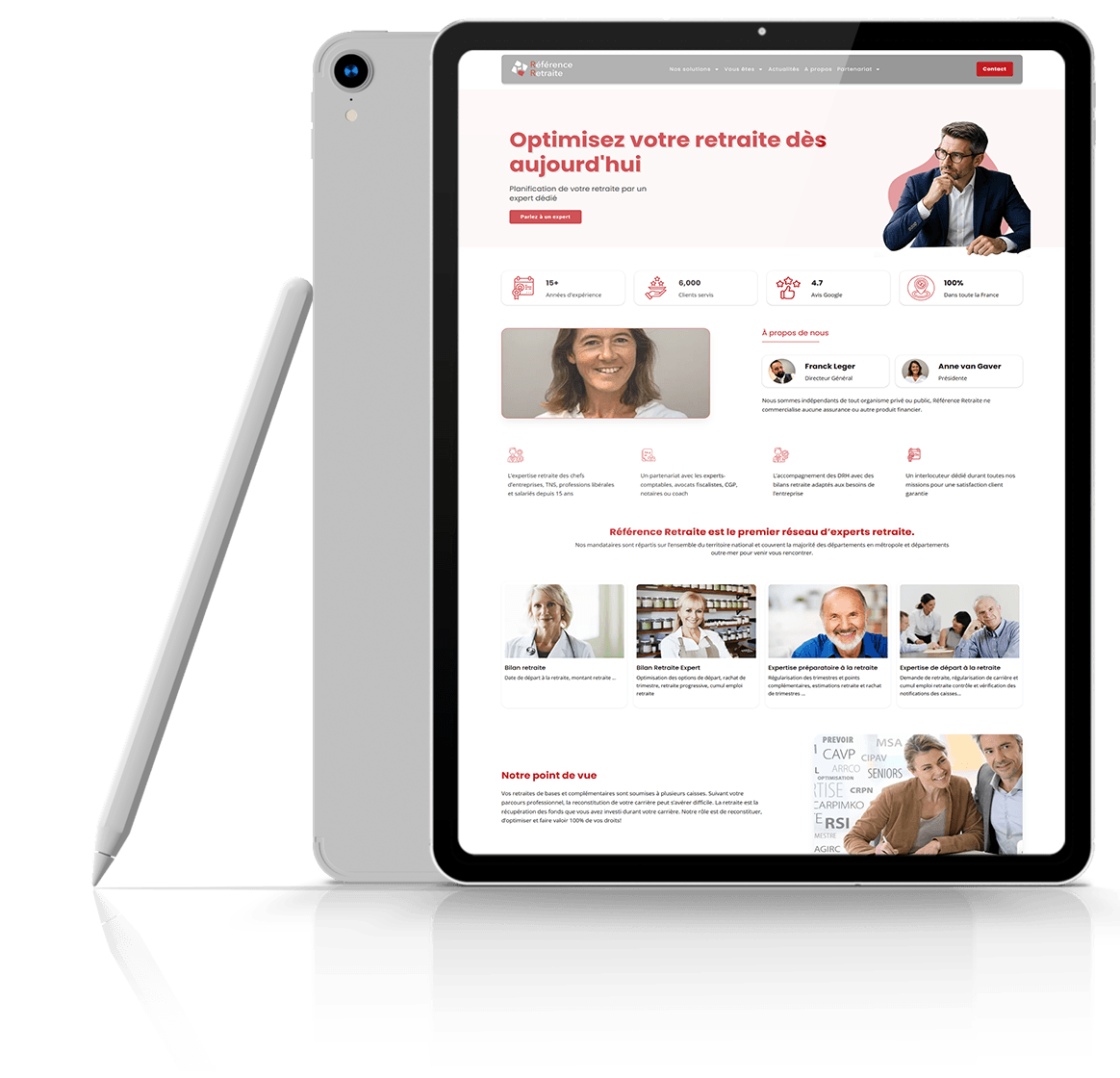 Reference Retraite tablet preview