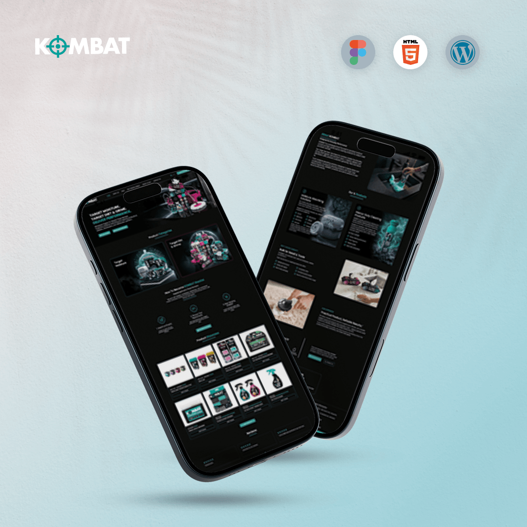 Kombat UK Website Design & Development project preview