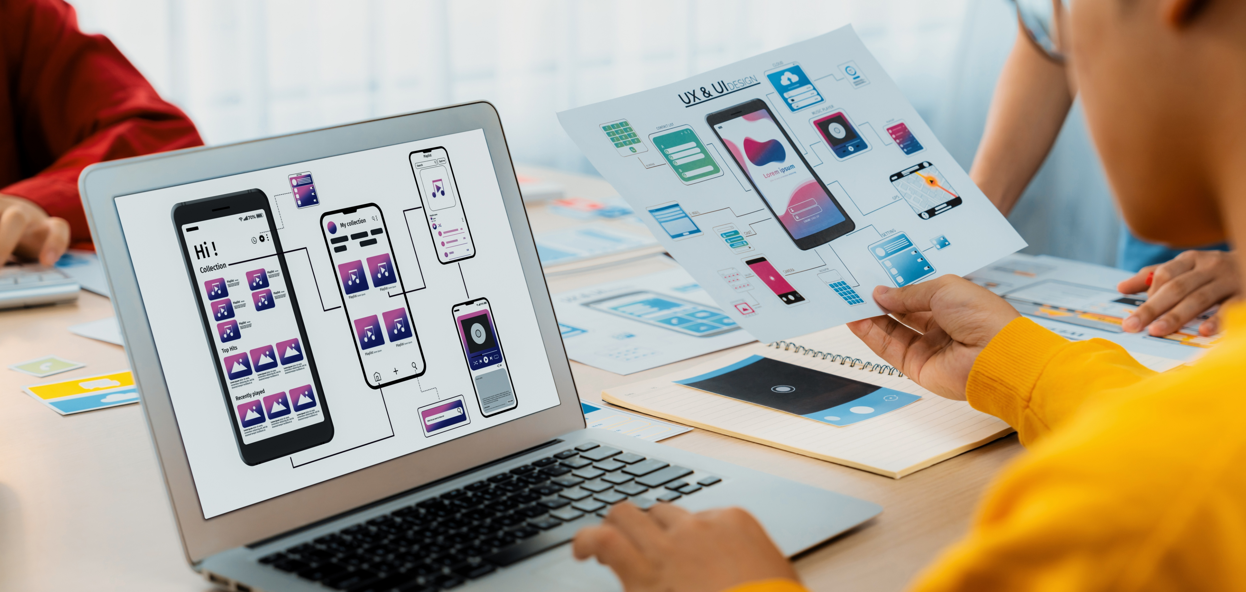 Interface design and prototype illustration