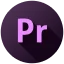 Adobe Premiere logo for video editing software